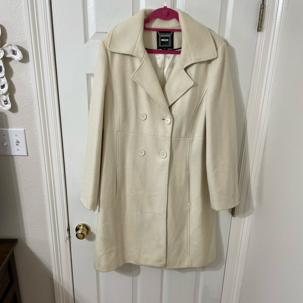 Winter White Trench Coat